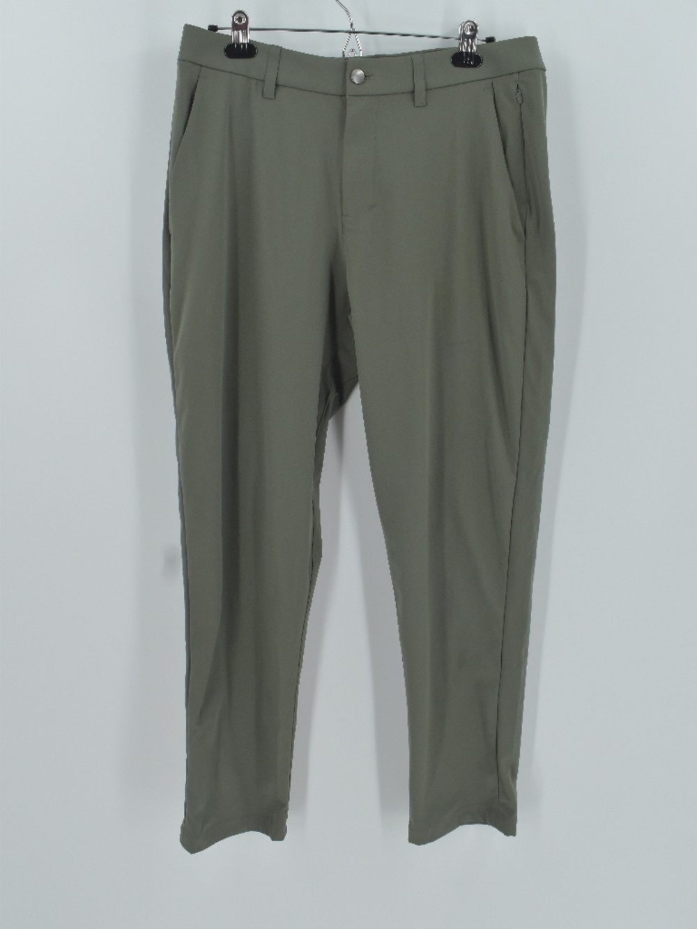 Lululemon ABC Classic Fit Pant Warpstreme Olive Green 33 x 31